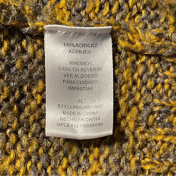 Rewind Beaver Sweater Mustard Brown Pink Knit Pullover Animal Graphic Quirky XL - Picture 4 of 6